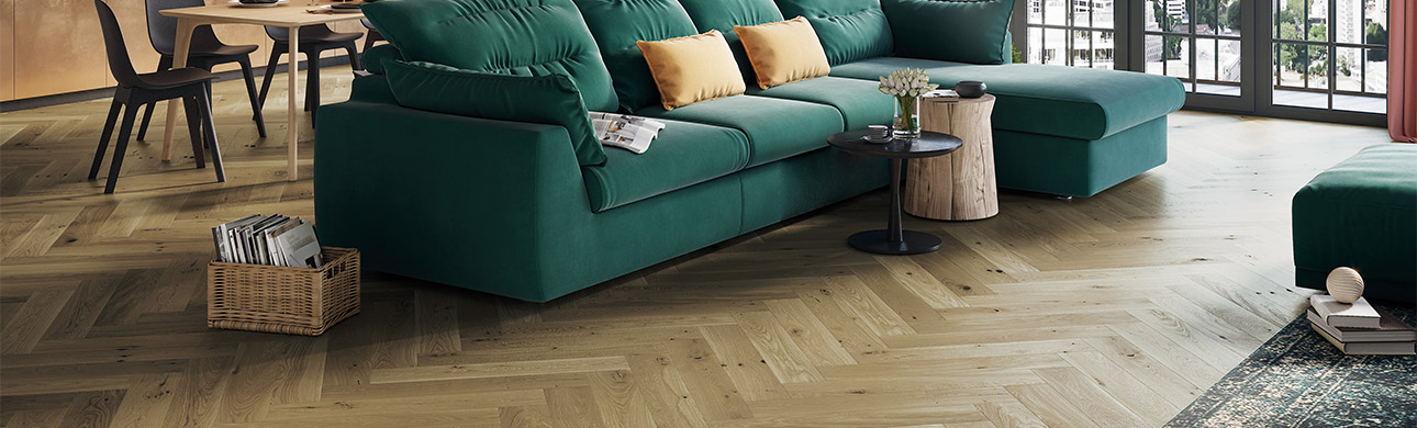 Parchet Stejar Triplu Stratificat Toffee Herringbone