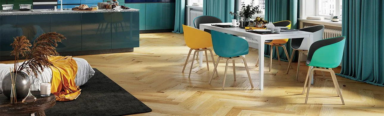 Parchet Stejar Triplu Stratificat Caramel Herringbone 110