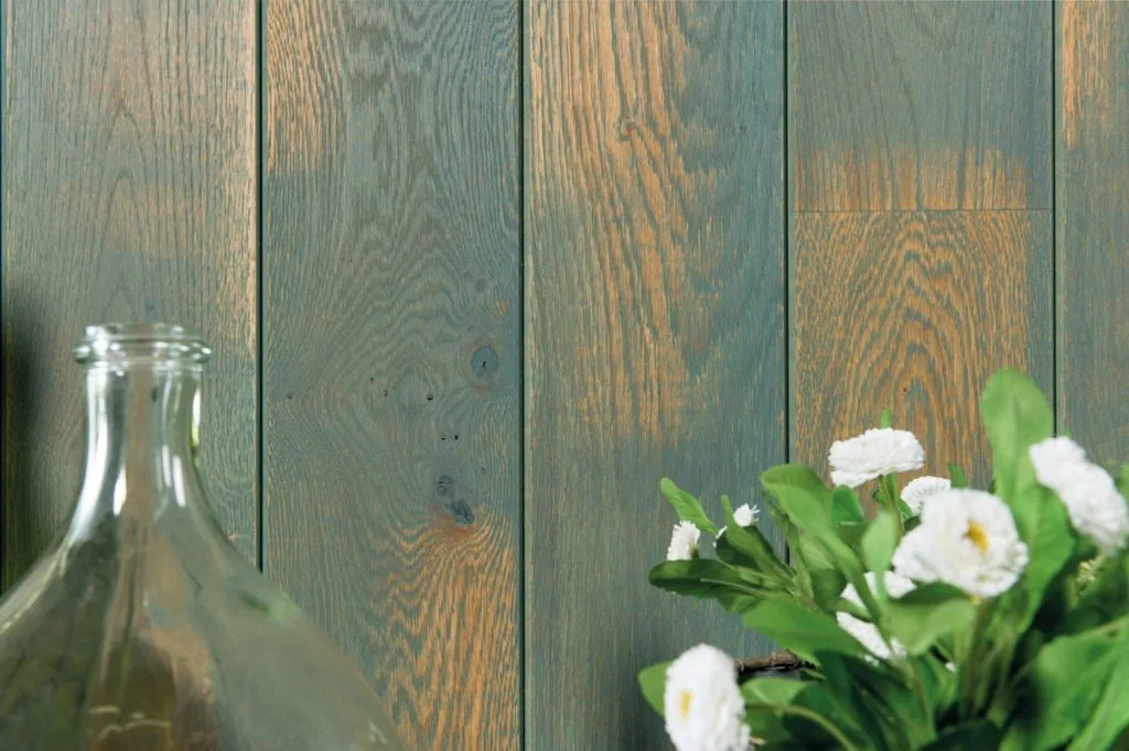 Panou Decorativ Lemn Stejar Cabane Verde 141