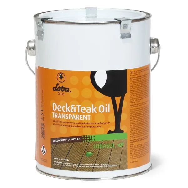 Ulei Deck LOBASOL Deck&Teak Oil Transparent 2,5L