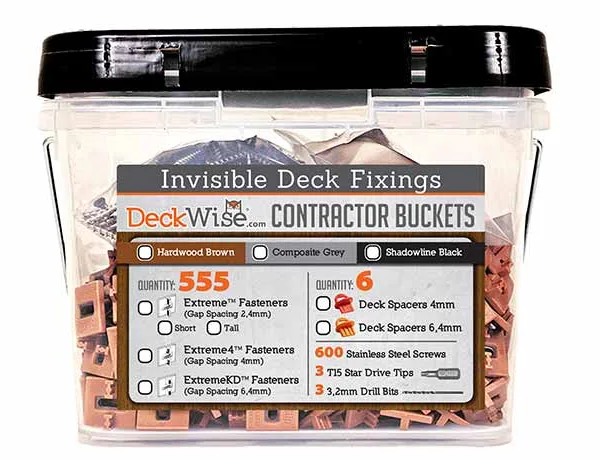 Sistem de prindere ascunsa DeckWise/Cleme IpeClip Extreme4 – 555 PRO Bucket