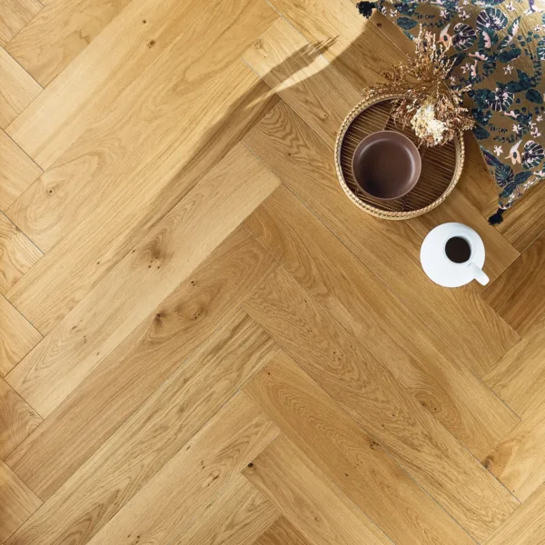 Parchet Stejar Triplu Stratificat Authentic Miel Herringbone 139