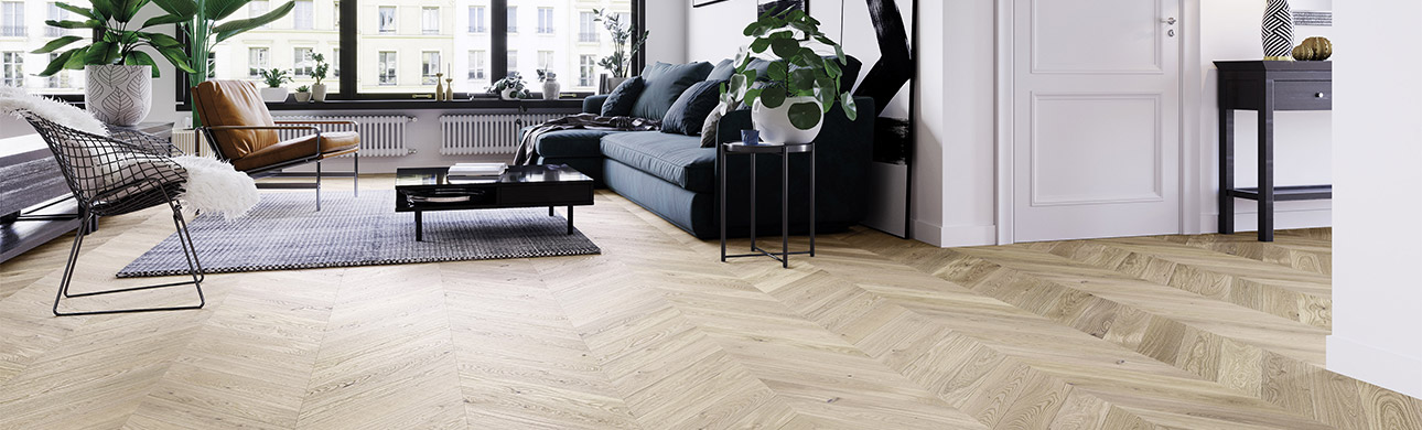 Parchet Stejar Triplu Stratificat Salt Chevron