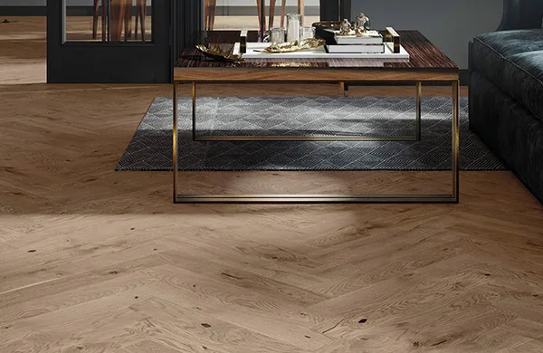 Parchet Stejar Triplu Stratificat Serene Herringbone 110