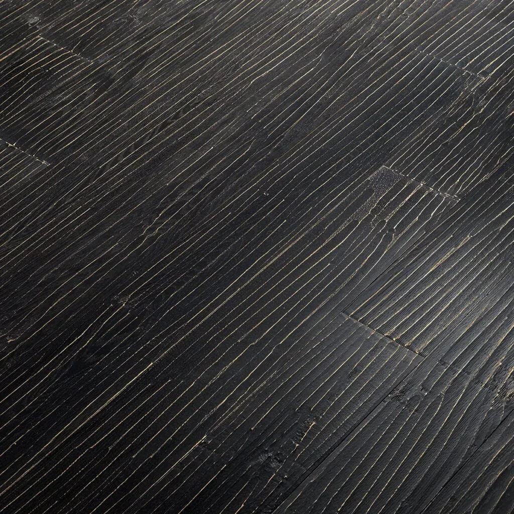 Parchet Stratificat de Lux Foglie D'Oro Onda Nero