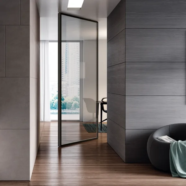 Bidirectional Door Vela Unik Transparent Smoked