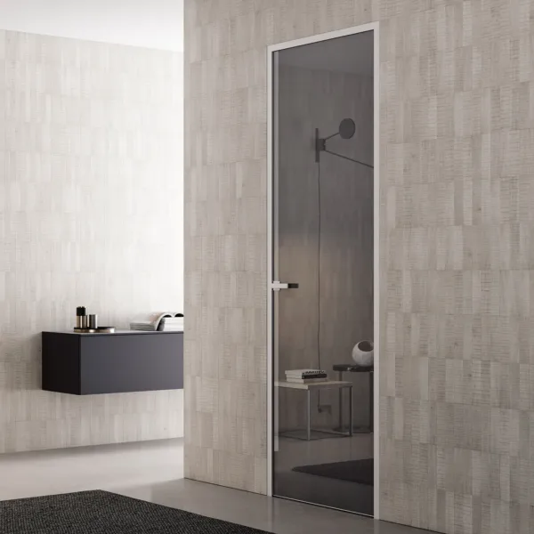 Light Crystal BI Reflex Satin Smoked Door