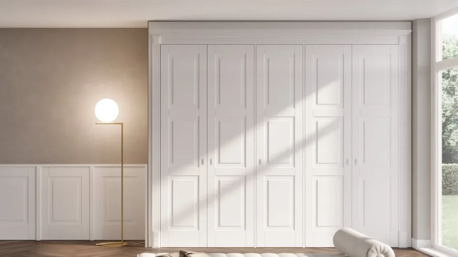 Boiserie si Garderoba PantoQuadra LP29 Bianco