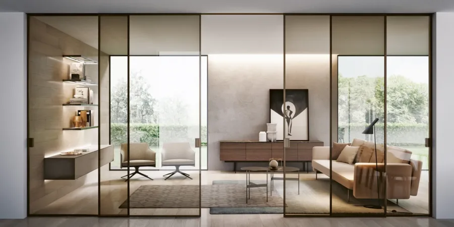 Sliding door Plana Crystal Bi, imagine 2