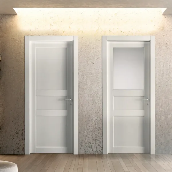 Usa cu balamale Trame 203P / 203V Bianco